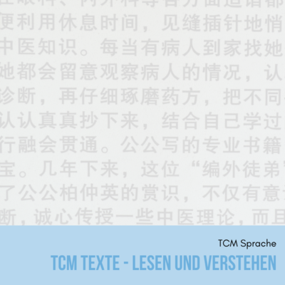 TCM Texte - lesen und verstehen